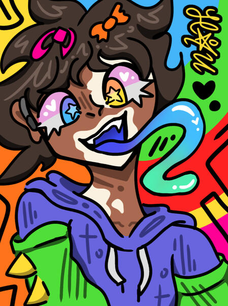 Bust shot - simple style